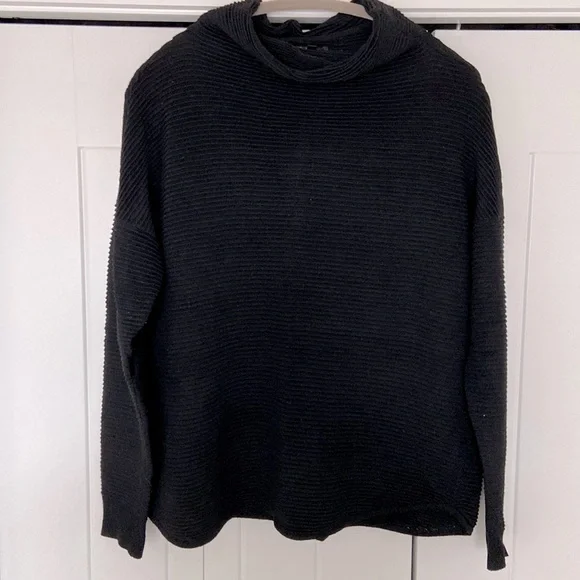 DYNAMITE Ribbed Cowl-neck Sweater | Size L - Picture 2 of 4